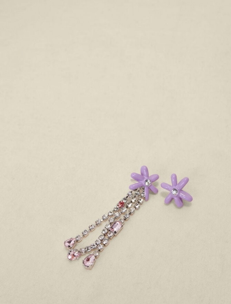 Maje Mauve Flower Sieraden Dames Paars | VZBOPWC-90